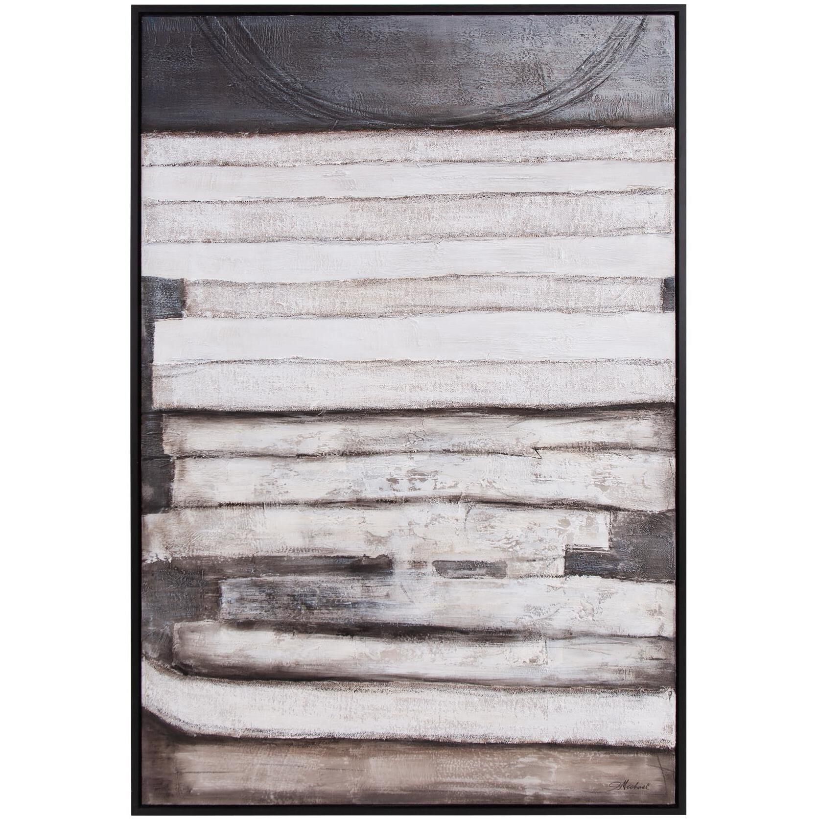 Layers Of Meditation 61.75 X 41.75 inch Hand Painted Canvas