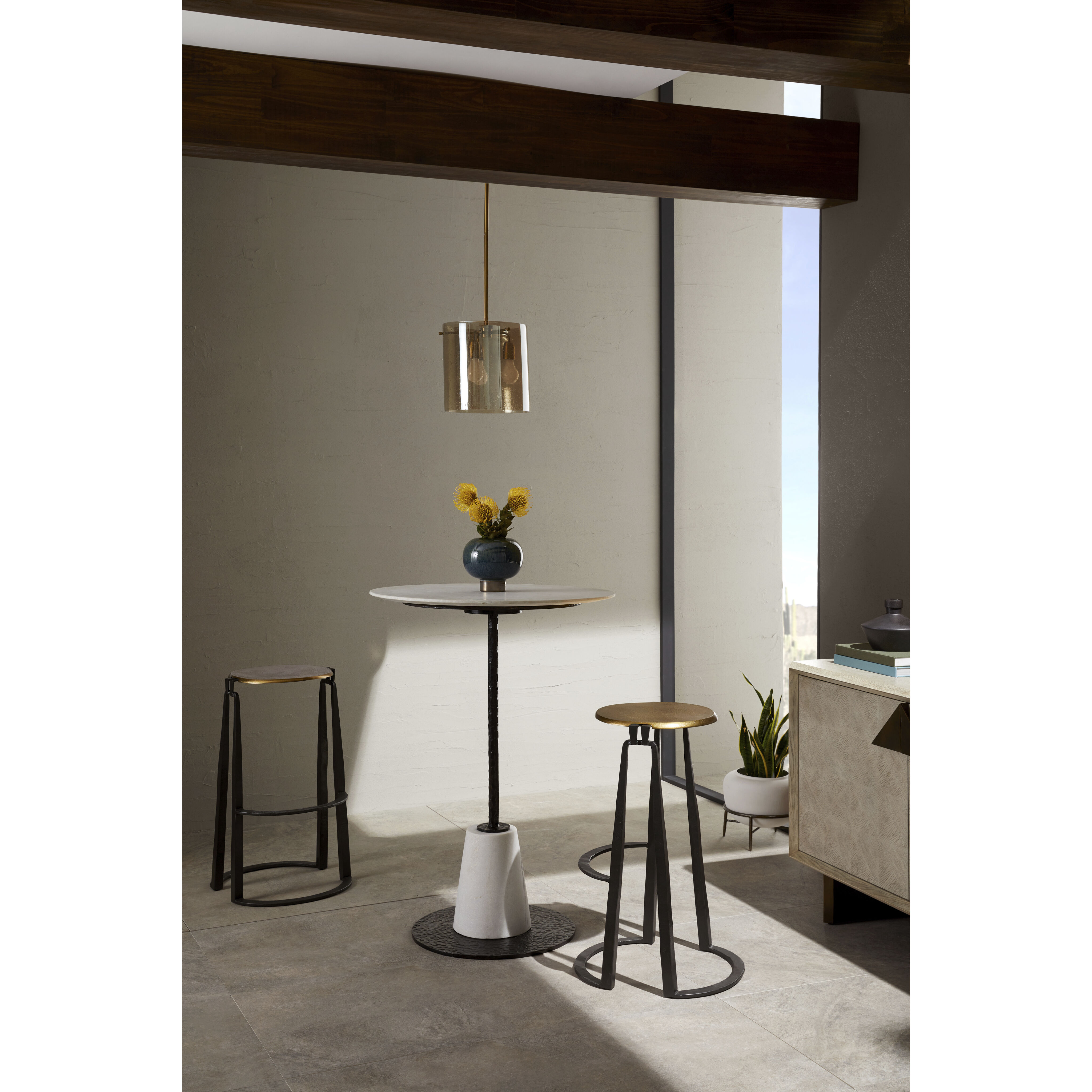 Milford 3 Light 11.5 inch Smoke Luster and Antique Brass Pendant Ceiling Light