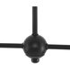 Atwell 4 Light 40 inch Matte Black Linear Chandelier Ceiling Light