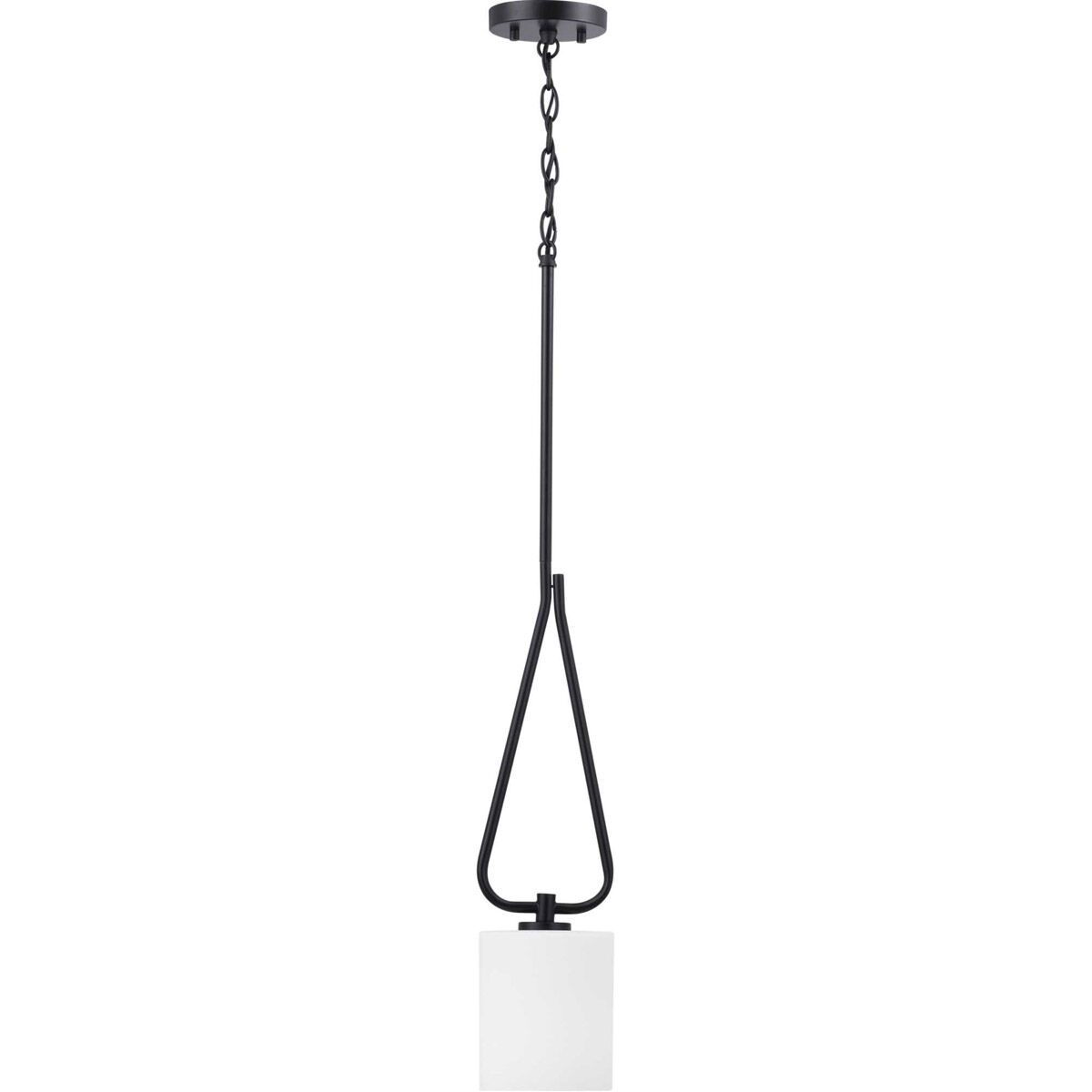 Tobin 1 Light 5.75 inch Matte Black Mini-Pendant Ceiling Light