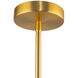 Burford LED 5 inch Brass and Black Pendant Ceiling Light