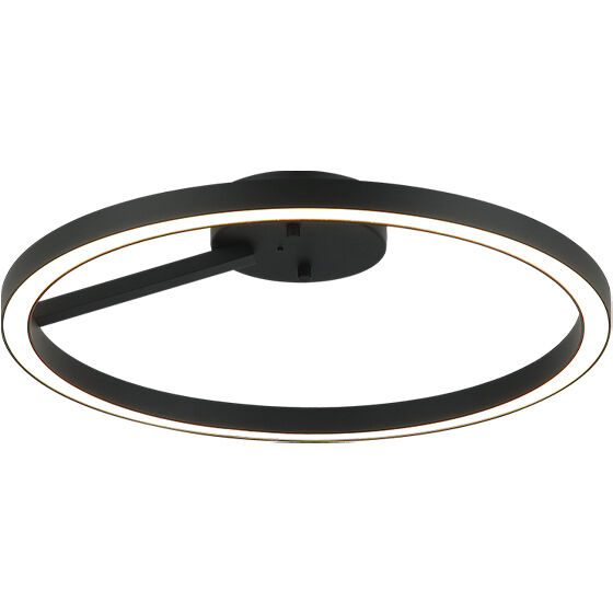 The Trundle LED Matte Black Flush Mount Ceiling Light