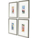 Homecoming Blue and Green and Pink and Multi Framed Art