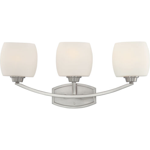 Helium 3 Light 24.5 inch Brushed Nickel Vanity Light Wall Light