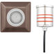 Inground Recessed Light 12 4 watt Stainless Steel Coated in Bronze Path Indicator Light in 3000K Warm White LED, WAC Landscape