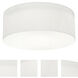 Anton 2 Light 12.25 inch Linen White Flush Mount Ceiling Light