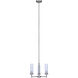 Benson 3 Light 16 inch Brushed Nickel Chandelier Ceiling Light