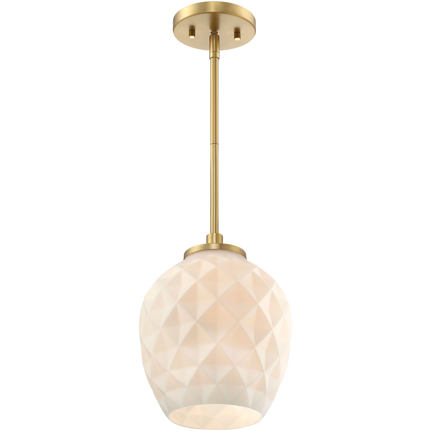 Dita 1 Light 9 inch Brushed Gold Pendant Ceiling Light