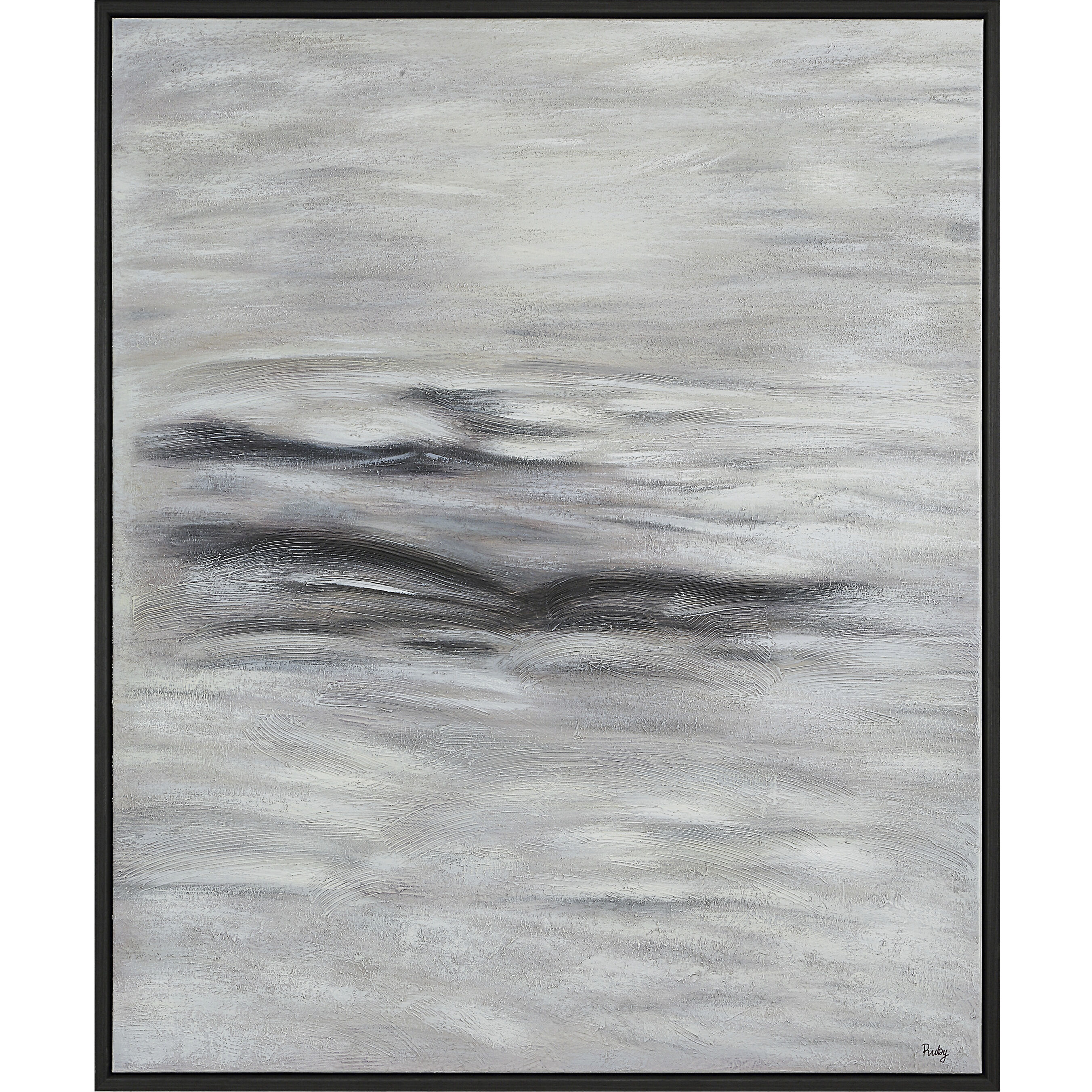 Baelish Dark Grey Canvas Art