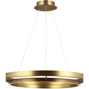 Sean Lavin Grace LED 35.8 inch Aged Brass Chandelier Ceiling Light, Integrated LED