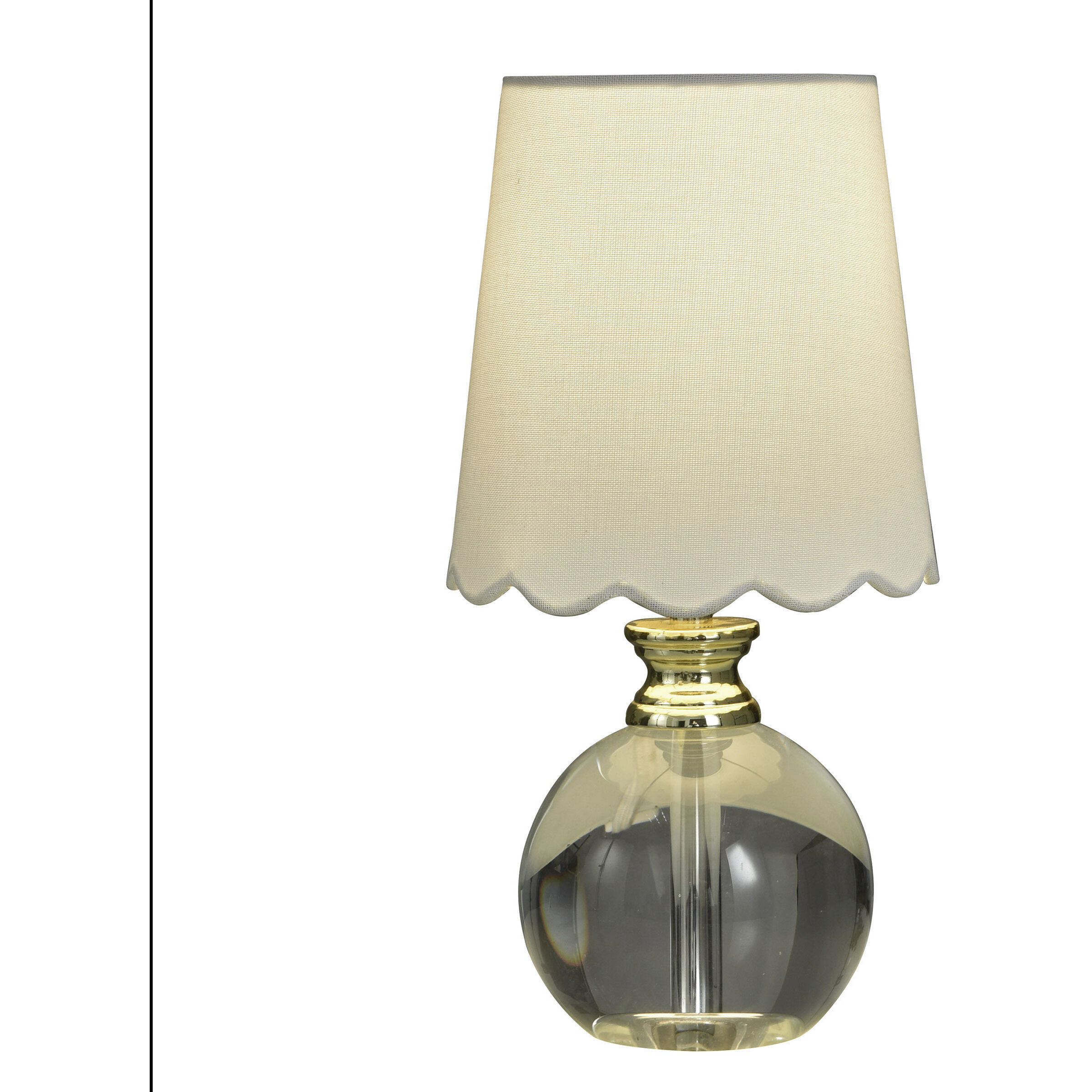 Beatrice 14 inch 40 watt Clear and Polished Gold Table Lamp Portable Light