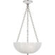 AERIN Rosehill LED 16 inch Polished Nickel Bowl Chandelier Ceiling Light