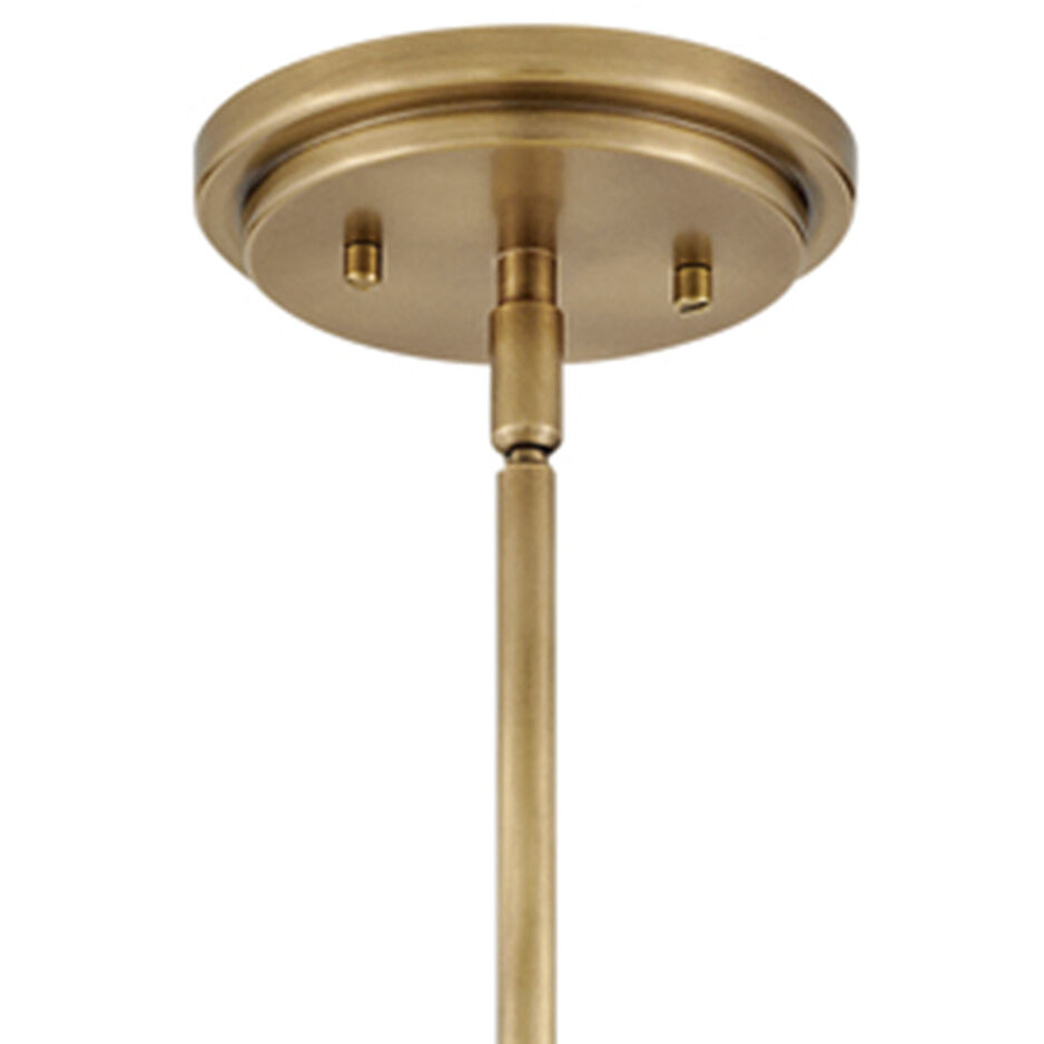 Arti 1 Light 15 inch Heritage Brass Pendant Ceiling Light