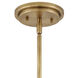 Arti 1 Light 15 inch Heritage Brass Pendant Ceiling Light