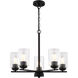 Park Ridge 5 Light 21 inch Matte Black Chandelier Ceiling Light