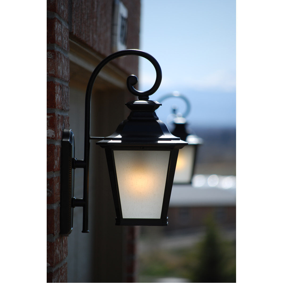 Knoxville 1 Light 11 inch Bronze Outdoor Wall Lantern