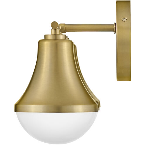 Haddie LED 24 inch Lacquered Brass Bath Light Wall Light