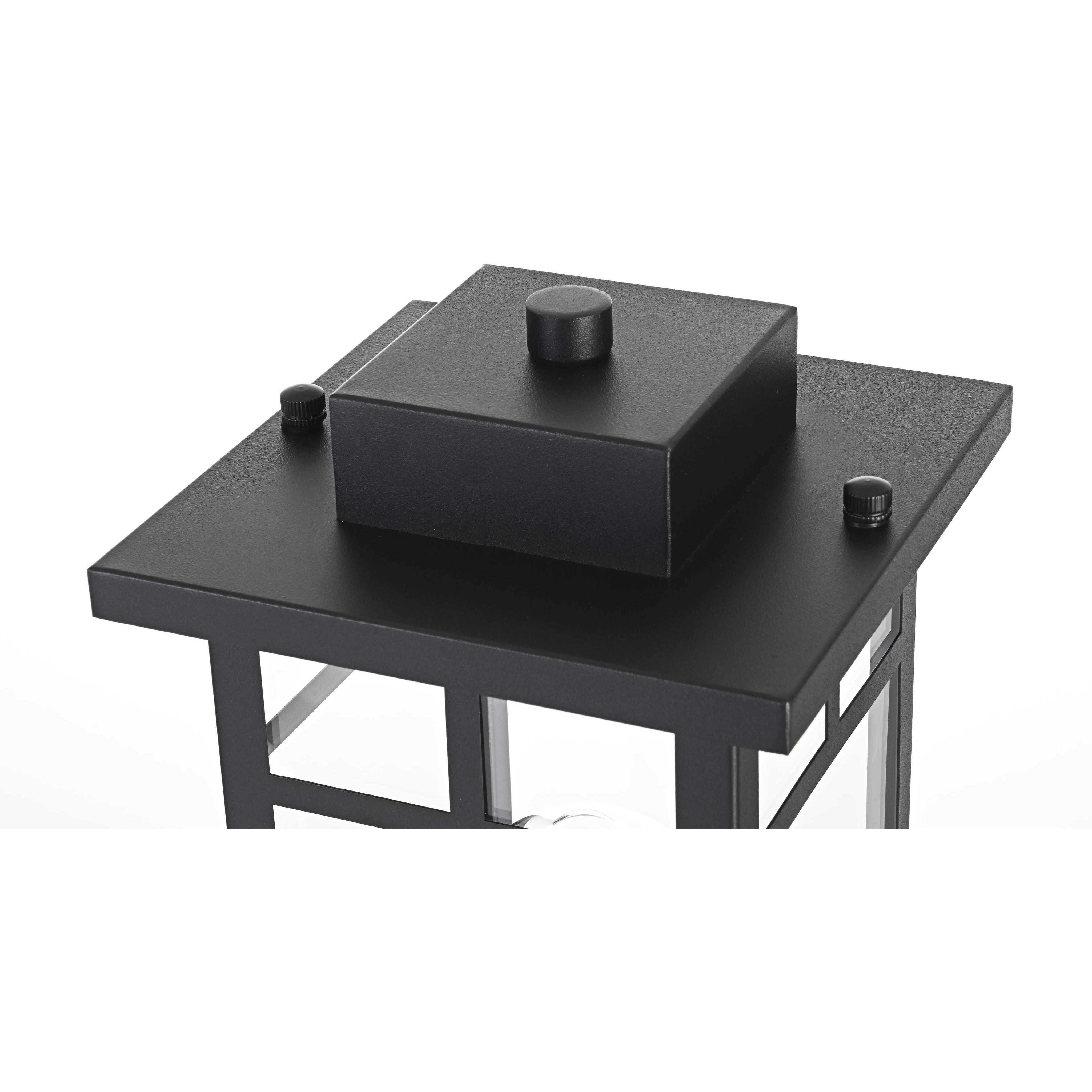 Mercer 1 Light 17.5 inch Black Outdoor Post Light