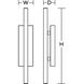 Mono 1 Light 26 inch Black Outdoor Wall Sconce