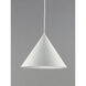 Abyss LED 9.5 inch Matte White Mini Pendant Ceiling Light