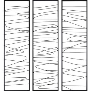 Studio Line Linear Black Wall Art, 3 Piece