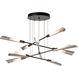 Flight 10 Light 39.9 inch Dark Smoke/Sterling Pendant Ceiling Light, Small