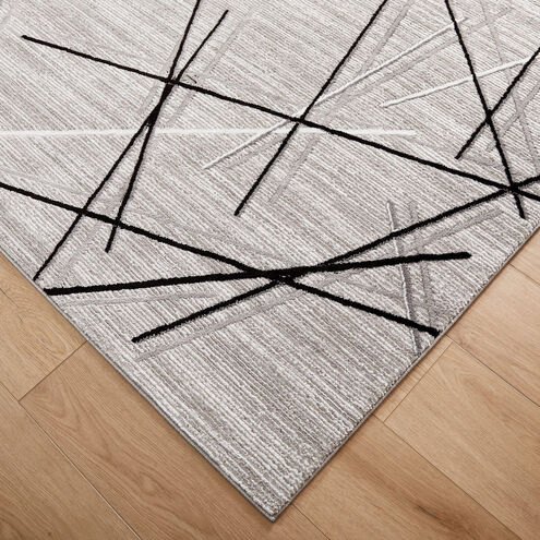 Sesia 36 X 24 inch Light Grey Rug in 2 x 3