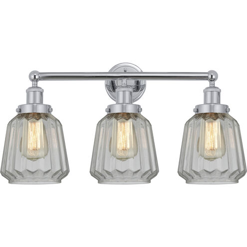 Chatham 3 Light 24.5 inch Polished Chrome Bath Vanity Light Wall Light