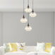 Art Glass 1 Light 8 inch English Bronze Mini Pendant Ceiling Light