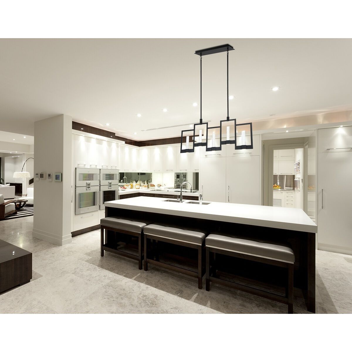 Hanson LED 14 inch Black Outdoor Wall Sconce, Small