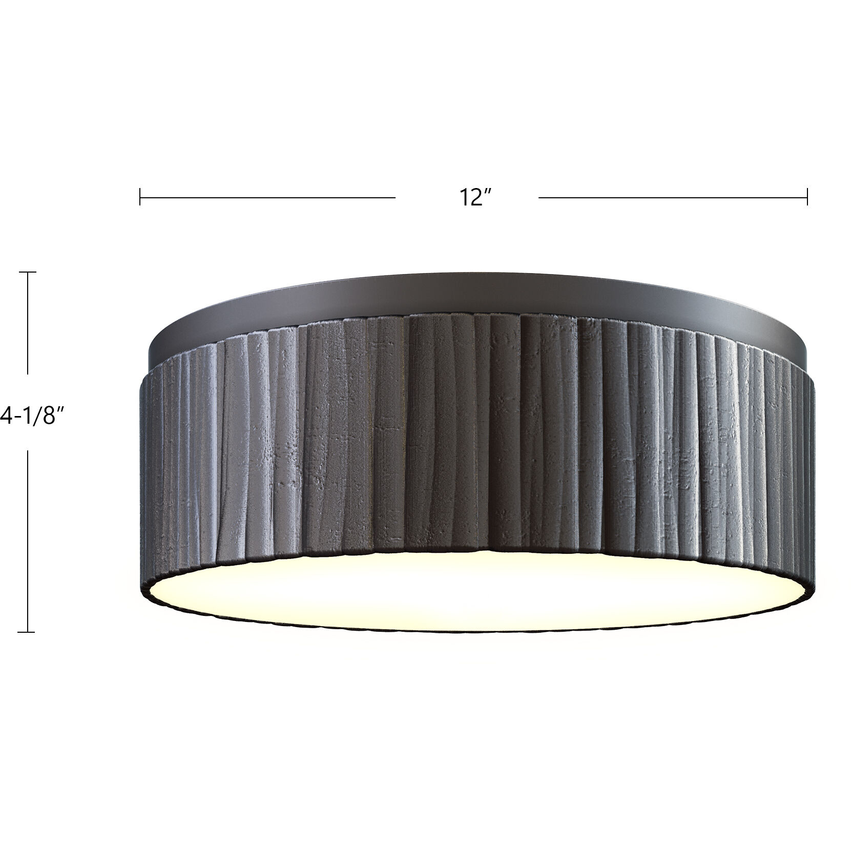 Kensington LED 12 inch Urban Bronze Flush Mount Ceiling Light