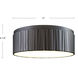 Kensington LED 12 inch Urban Bronze Flush Mount Ceiling Light