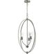 Jheni 3 Light 18 inch Brushed Nickel Foyer Pendant Ceiling Light