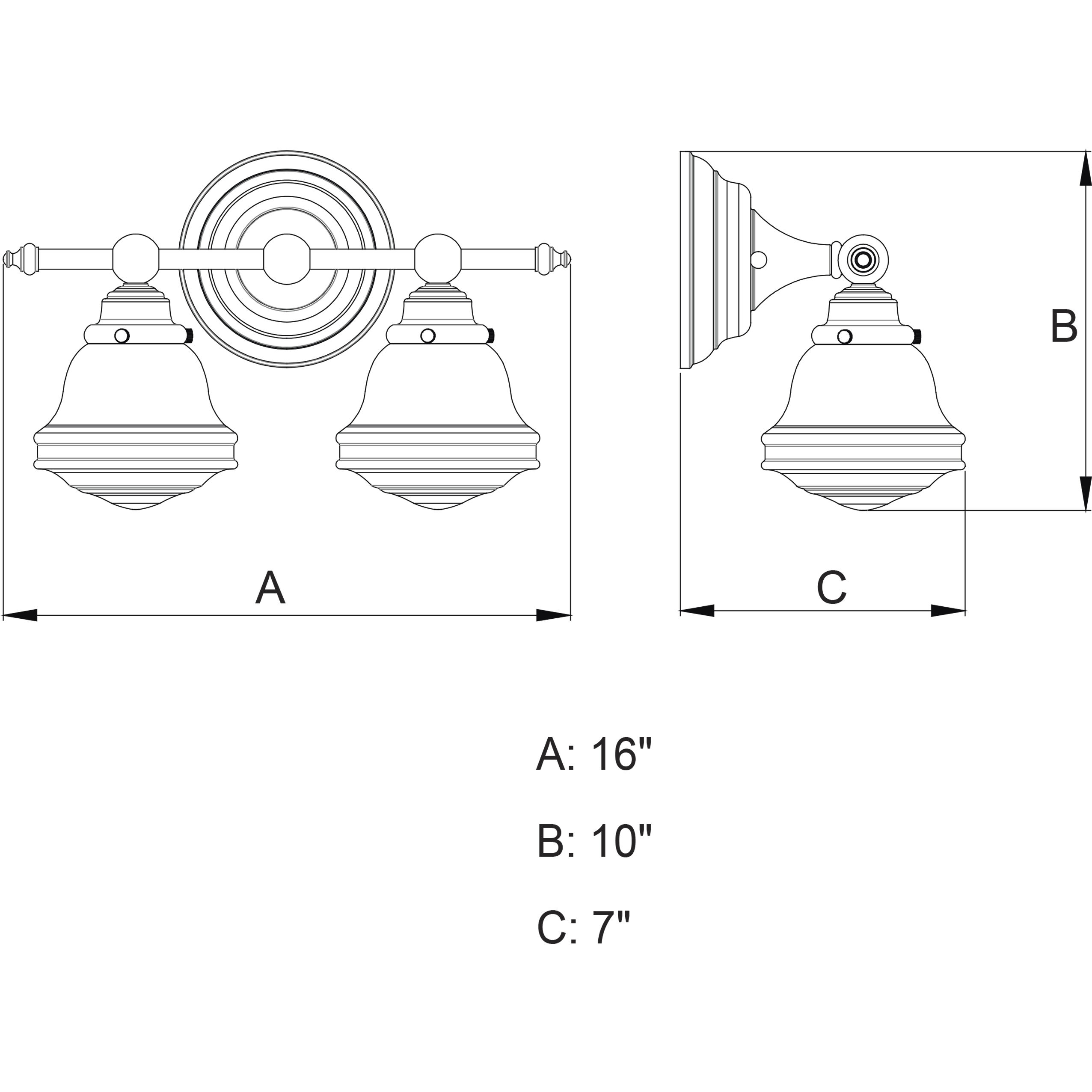 Huntley LED 16 inch Oil Rubbed Bronze Bathroom Light Wall Light