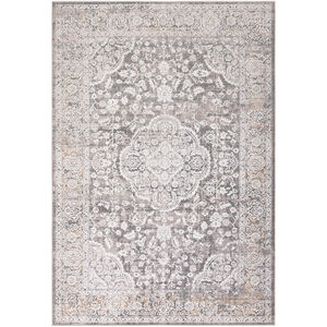 Couture 123 X 94 inch Charcoal/Camel/Light Gray/Pale Blue Rugs, Rectangle