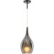 Jericho 1 Light 7.88 inch Matte Black Pendant Ceiling Light