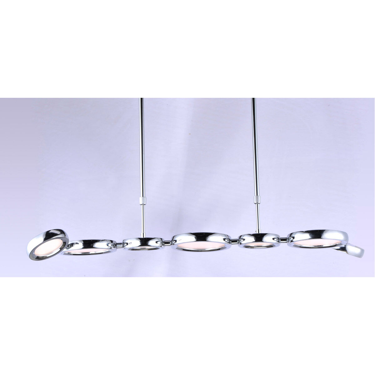 Timbale LED 15.5 inch Polished Chrome Multi-Light Pendant Ceiling Light