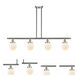 Ballston Beacon LED 48 inch Brushed Satin Nickel Island Light Ceiling Light in Matte White Glass, Ballston