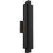 Arrow LED 22 inch Black Outdoor Wall Light in 2700K, dweLED