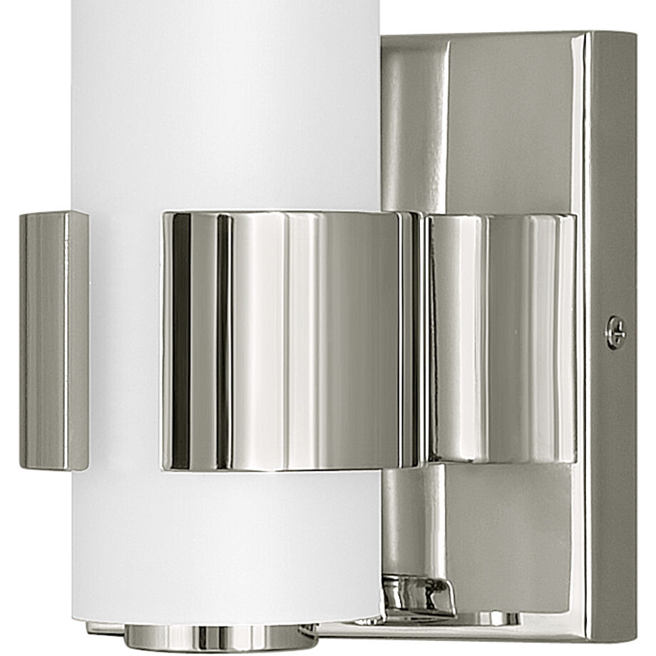 Aiden LED 5 inch Polished Nickel Bath Light Wall Light, Vertical