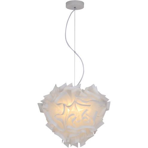 Canada 1 Light 17 inch White Chandelier Ceiling Light