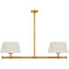 Chapman & Myers Marion LED 56 inch Antique-Burnished Brass Linear Chandelier Ceiling Light