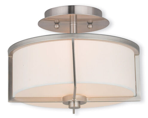 Wesley 2 Light 11.00 inch Semi-Flush Mount