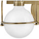 Somerset LED 16 inch Heritage Brass Vanity Light Wall Light