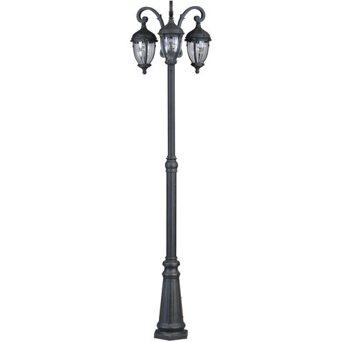 Anapolis 3 Light 92 inch Oil Rubbed Bronze Outdoor Post Light