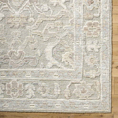 Leros 108 X 72 inch Ash / Light Silver / Pearl / Sterling Grey Handmade Rug in 6 x 9
