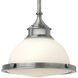 Amelia 1 Light 11.5 inch Polished Antique Nickel Indoor Mini Pendant Ceiling Light