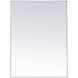 Monet 40 X 30 inch White Wall Mirror