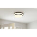 Grafton 3 Light 16 inch Antique Nickel Flush Mount Ceiling Light, Medium