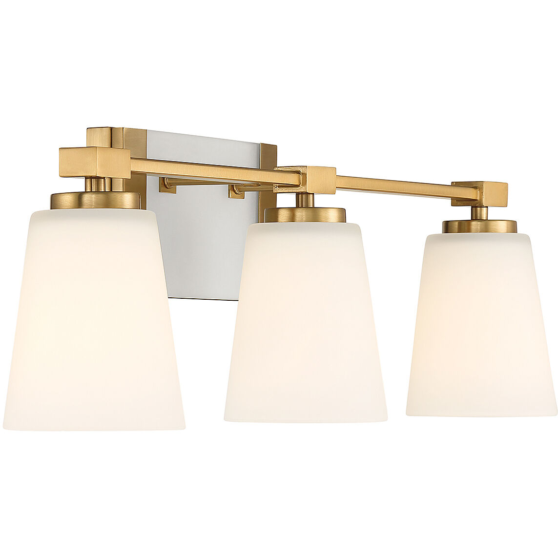 Darby 3 Light 25.25 inch Warm Brass Bathroom Vanity Light Wall Light